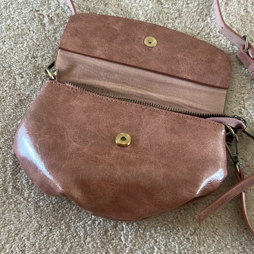 Anthropologie Emma Rose Pink Convertible Crossbody Bag - Picture 3 of 5